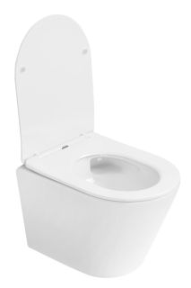 Подвесной унитаз Boheme Avva 973-SET-W безободковый смыв торнадо белый